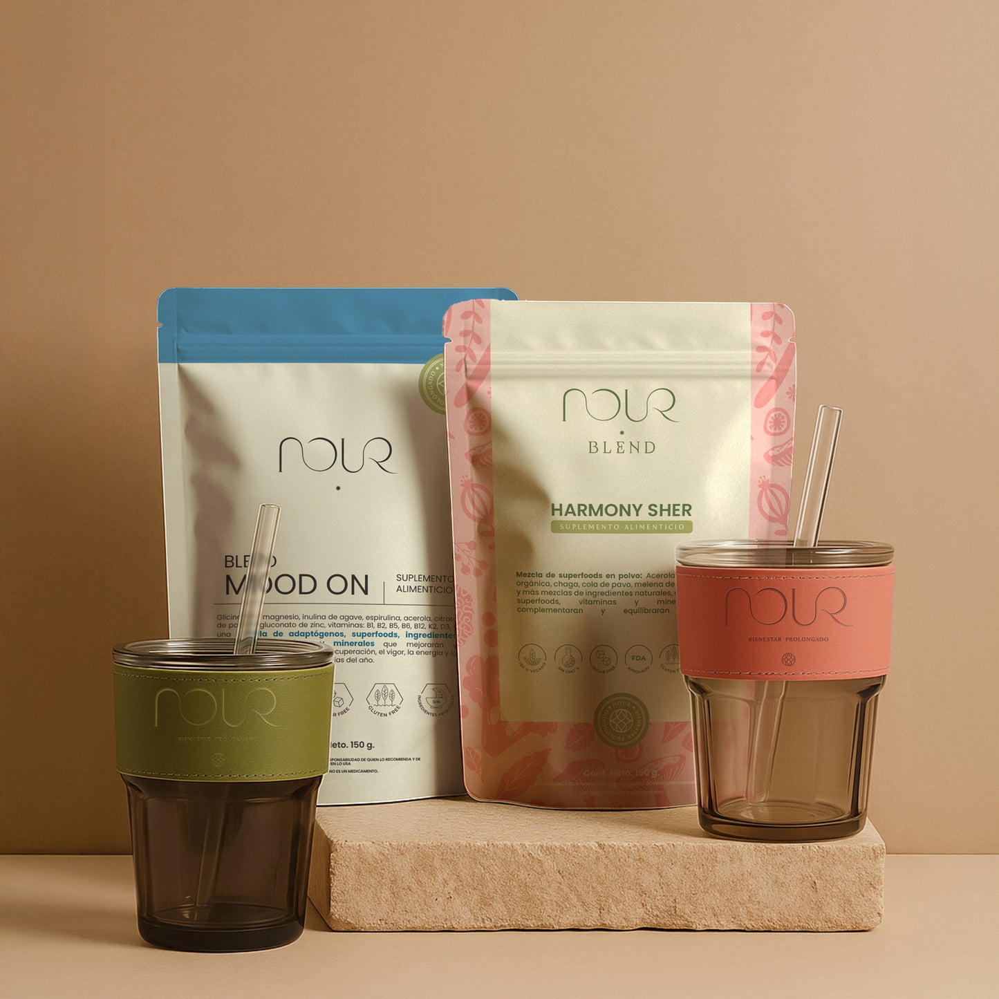Poder Compartido – Combo Nour (Ella + Él + Vasos + Guía Digital)