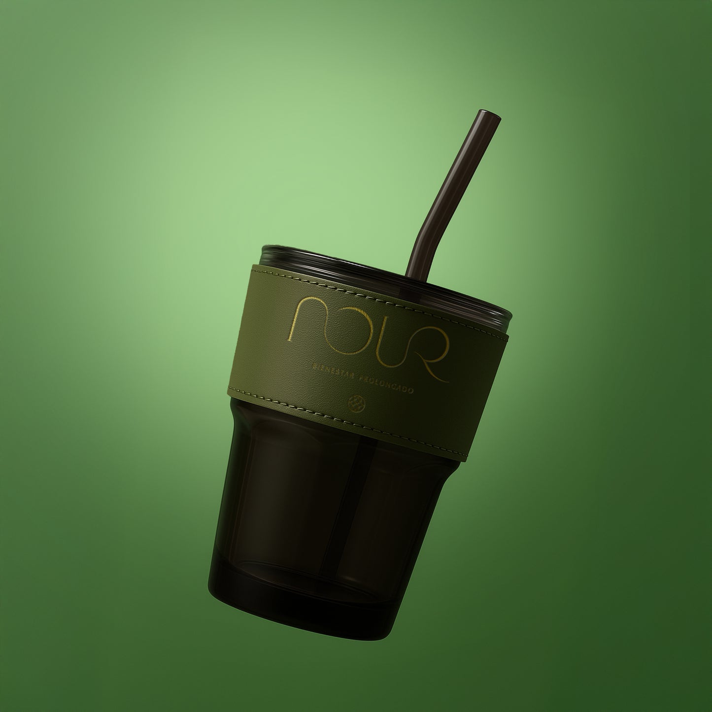 Vaso reutilizable Black Nour 300ml